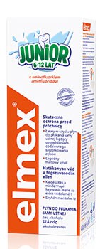 Płyn do płukania jamy ustnej elmex® JUNIOR Płyn do płukania jamy ustnej elmex® JUNIOR